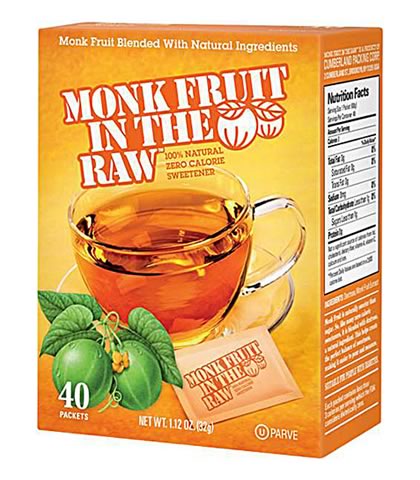 Monk Fruit, In The Raw 40 Packets - Click Image to Close